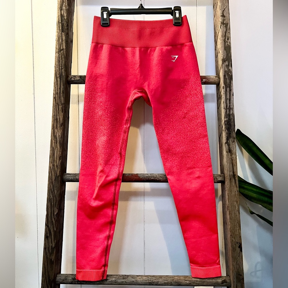 Gymshark lava pink ombré leggings small